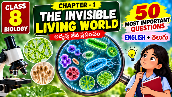 Class 8 Biology Chapter 1 – The Invisible Living World,